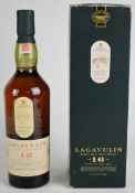 Lagavulin Single Islay Malt Scotch Whisky, aged 16 years, 43% vol, 70cl, in original presentation