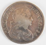 1676 Charles II crown, second bust with OCTAVO to rim