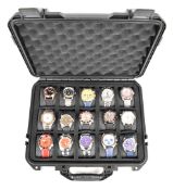 Fifteen PCM wristwatches, some in the style of Rolex, Patek Phillipe and Omega including