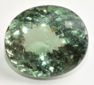 A loose Paraiba tourmaline of approximately 8.98ct, with certificate