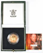 2004 Royal Mint limited edition 134/1500 cased proof gold £2 coin to commemorate the 200th