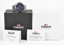 Tissot Seastar gentleman's chronograph wristwatch ref.T120417A with date aperture, luminous hands