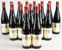 Fifteen bottles of Pieroth Mundana Kunsag red wine, 2015, 10% vol, 75cl. PLEASE NOTE ALL ALCOHOL &