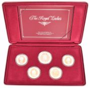 Royal Australian Mint cased set of four 33.6g .925 silver coins and a 50.4g .925 silver medallion