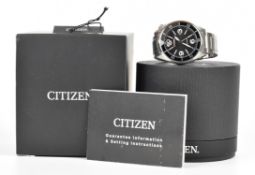 Citizen Eco-Drive gentleman's diver's wristwatch ref. J810-S128315 with date aperture, luminous
