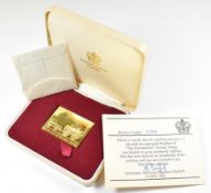 1975 Passenger Railways 150th Anniversary hallmarked 22ct gold limited edition (1258/3,000) stamp