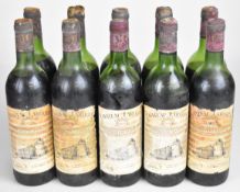 Ten bottles of Chateau Laroque Saint-Emillion Grand Cru Classé Bordeaux red wine, 1979, 75cl. PLEASE