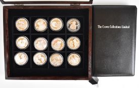 The Crown Collections Limited cased set of Diana, Princess of Wales proof silver coins, 24 in total,