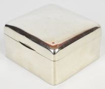 George V hallmarked silver cigarette box, Birmingham 1922, maker Charles S Green & Co Ltd, width 9.