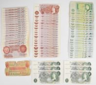 Bank of England banknotes to include twenty eight Jo Page and D.H. Somerset £1 examples and thirty