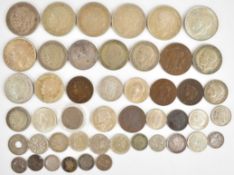 Approximately 194g of pre-1947 British silver coinage to include a small quantity of pre-1920,