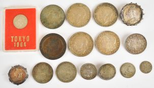 World silver coinage to include 106g pre 1947 British silver coinage including three 1935 rocking