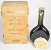 Ferte De Partenay Grand Armagnac, 1935, bottle No. 0804, 42% vol, 70cl, in wooden case. PLEASE