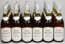 Twenty-four bottles of Backsberg Estate Chardonnay white wine, South Africa, 1995, 13% vol, 75cl.