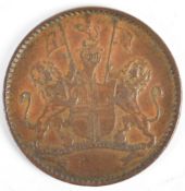 1821 St Helena halfpenny