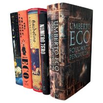 UMBERTO ECO, A COLLECTION OF FIVE HARDBACK BOOKS Comprising ‘The Island of The Day Before’, ‘The