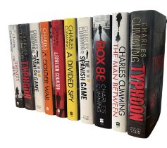 CHARLES CUMMING, A COLLECTION OF TEN FIRST EDITION HARDBACK BOOKS All ten signed, comprising two