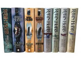 ROBIN HOBB, EIGHT HARDBACK BOOKS Comprising ‘Blood of Dragons’, ‘City of Dragons’, ‘Dragon