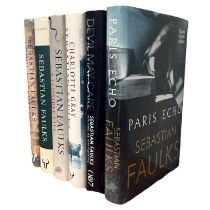 A COLLECTION OF SIX FIRST EDITION HARDBACK BOOKS To include ‘Sebastion Faulks’, one signed, ‘Paris