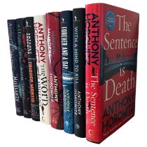 ANTHONY HOROWITZ, A COLLECTION OF EIGHT HARDBACK BOOKS Five signed, some first editions,
