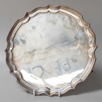 An Elizabeth II Silver Salver, by John Rose, Birmingham, 1970, in the George II style, shaped