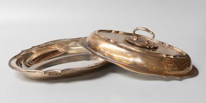 A George V Silver Entree-Dish, Cover and Handle, by William Hutton and Sons Ltd., Sheffield, 1929,