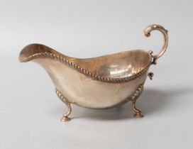 An Elizabeth II Silver Sauceboat, by Barker Brothers Silver Ltd., Birmingham, 1970, in the George