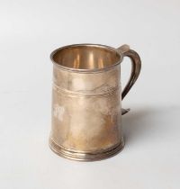 An Elizabeth II Silver Mug, by George Tarratt Ltd., London, 1965, in the Queen Anne style,