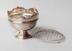 A George V Silver Rose Bowl, Maker's Mark Worn, Chester, Probably 1933, in the form of an early 18th