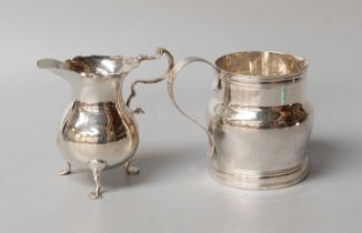 A Victorian Silver Cream-Jug and an Edward VII Silver Cream-Jug, The First by Hirons and Plante,