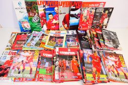 Liverpool Football Club - A quantity of match programmes to include cup game semi-finals.