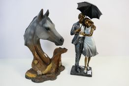A limited edition model depicting a horse's head designed by Neil Rose, titled Wind Dance,
