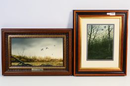 Jos Hilliard (1945) - Two oil on board landscape paintings comprising Pigeon Roost,