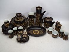 Denby - A mixed collection of approx 46 pieces tea service, to include plates, cups and saucers,