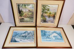 Four limited edition Judy Boyes prints, all signed in pencil and numbered by the artist,