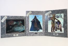 Star Wars - Chromart - 3 x Star Wars themed pieces of shrink wrapped Chromart.