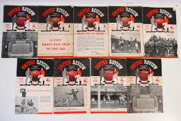 Manchester United Football Club - A collection of home game programmes,