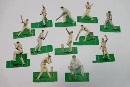 A collection of Stand Up Cricketers trade cards, 1925, issued by The Magnet to include H Strudwick,