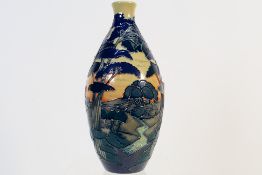Moorcroft - A limited edition Moorcroft Pottery oviform vase designed by Paul Hilditch,