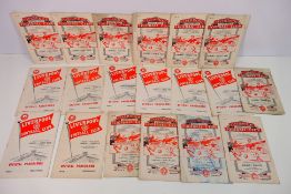 Liverpool Football Club - Nineteen home programmes from the 1950's, 1953 - 1957,