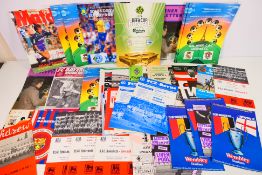 Liverpool Football Club - A collection of European away game programmes to include finals,