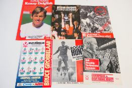 Liverpool Football Club - A collection of testimonial game programmes comprising Roger hunt,