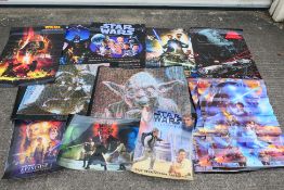 Star Wars posters - A collection of Star Wars posters approx 92 x 61 cm to include: Life lessons,