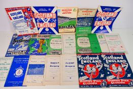International Football - A collection of programmes, predominantly 1950's and 1960's, England,