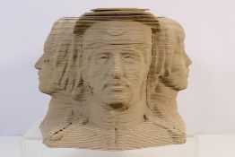 The Beatles - An intricate cardboard sculpture depicting John, Paul,