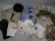 A collection of used MOD uniforms to inc