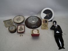 Clocks and a barometer to include a Smit