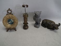 A mixed lot to include two polished ston