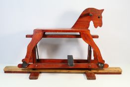 Wooden Swinging Rocking Horse,