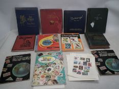 A collection of vintage stamp albums. [W